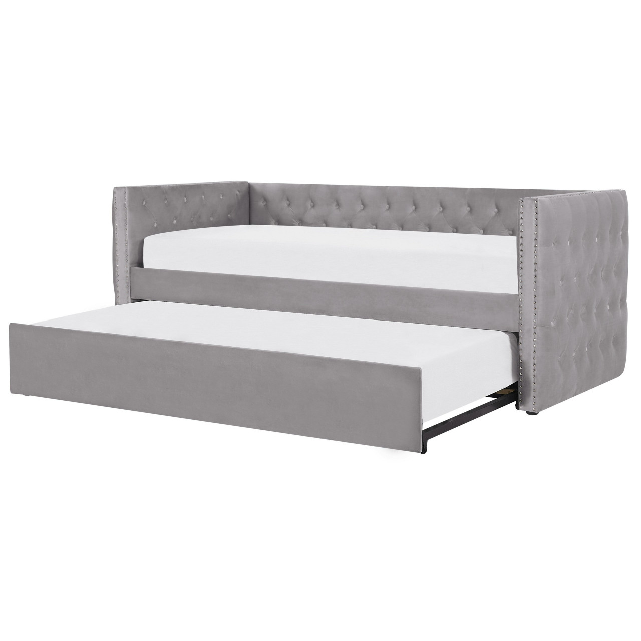 Cama doble con cajón Gassin terciopelo