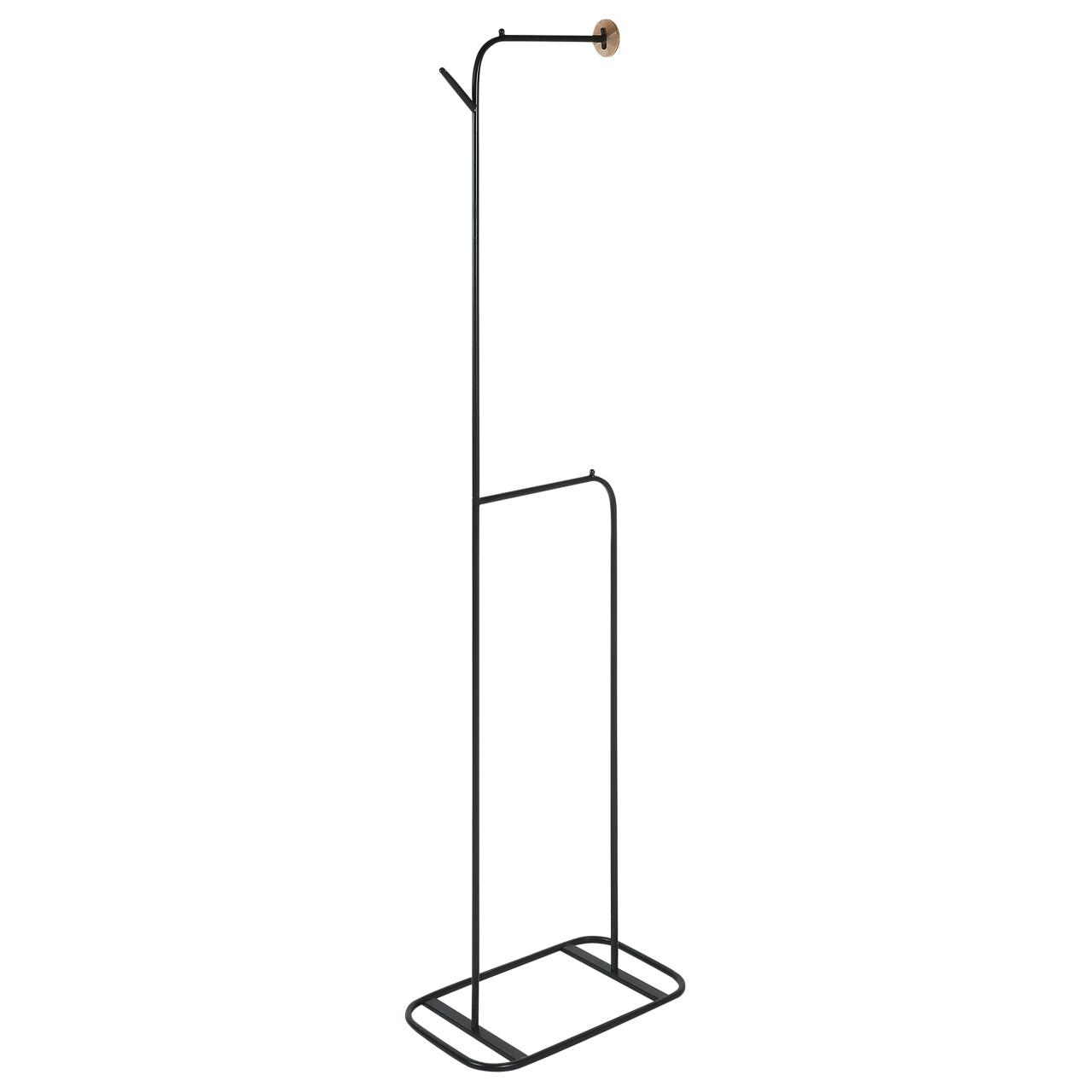 Eureka coat rack in painted iron black