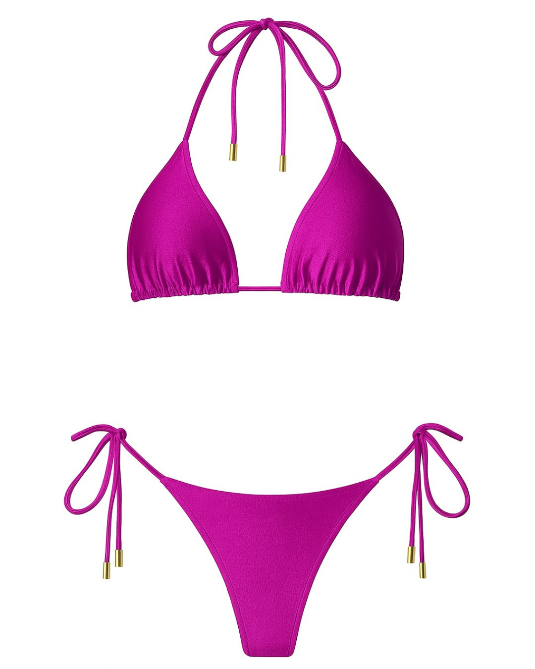 Bikini lateral fucsia brillante