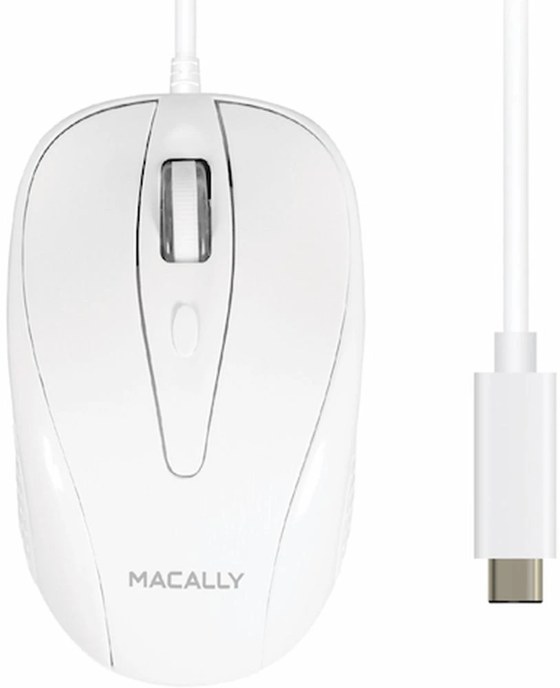 Ratón Turbo con Cable USB 1000 DPI Blanco
