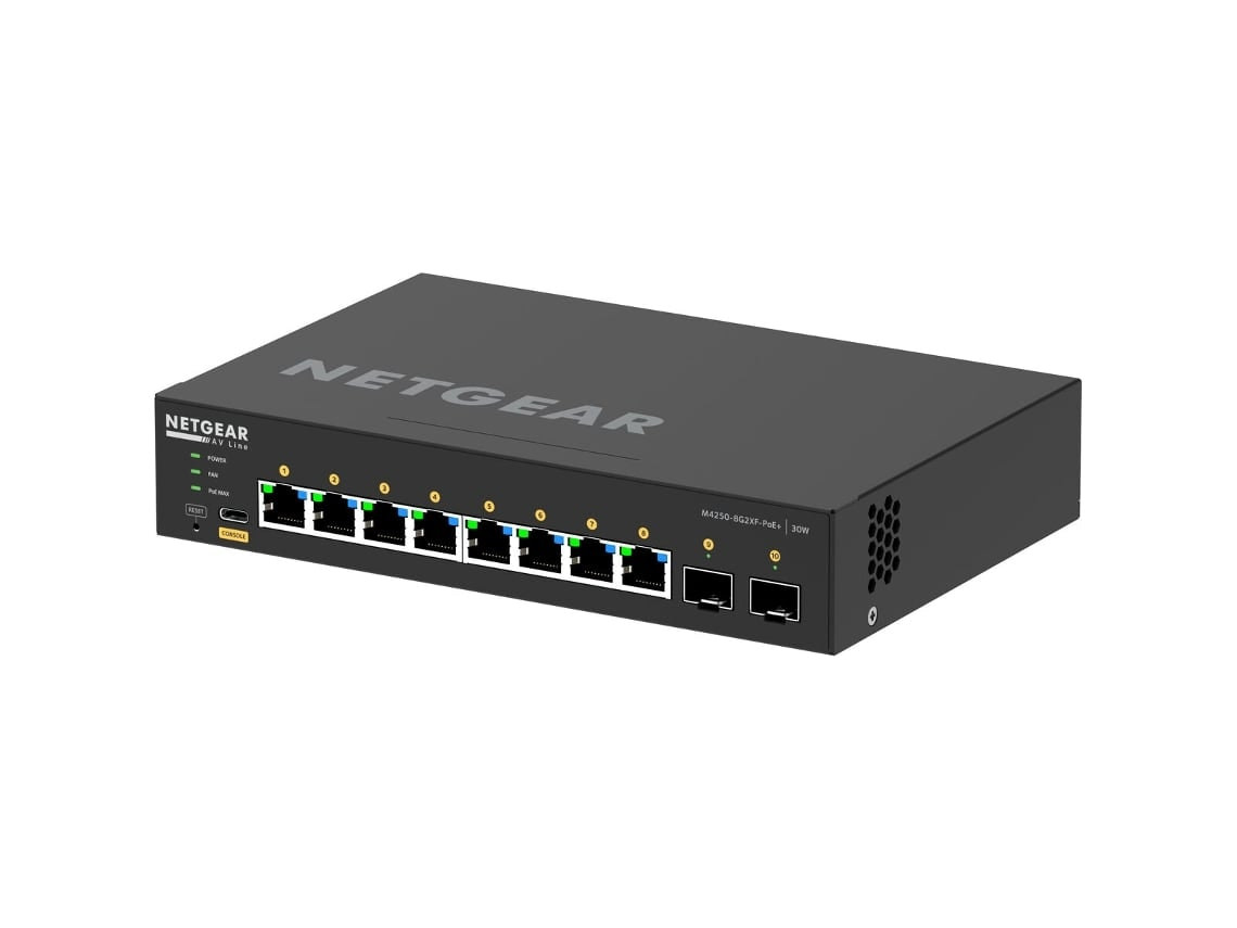 Switch 8-port Gigabit with 2 SFP+ PoE+ M4250-8G2Xf