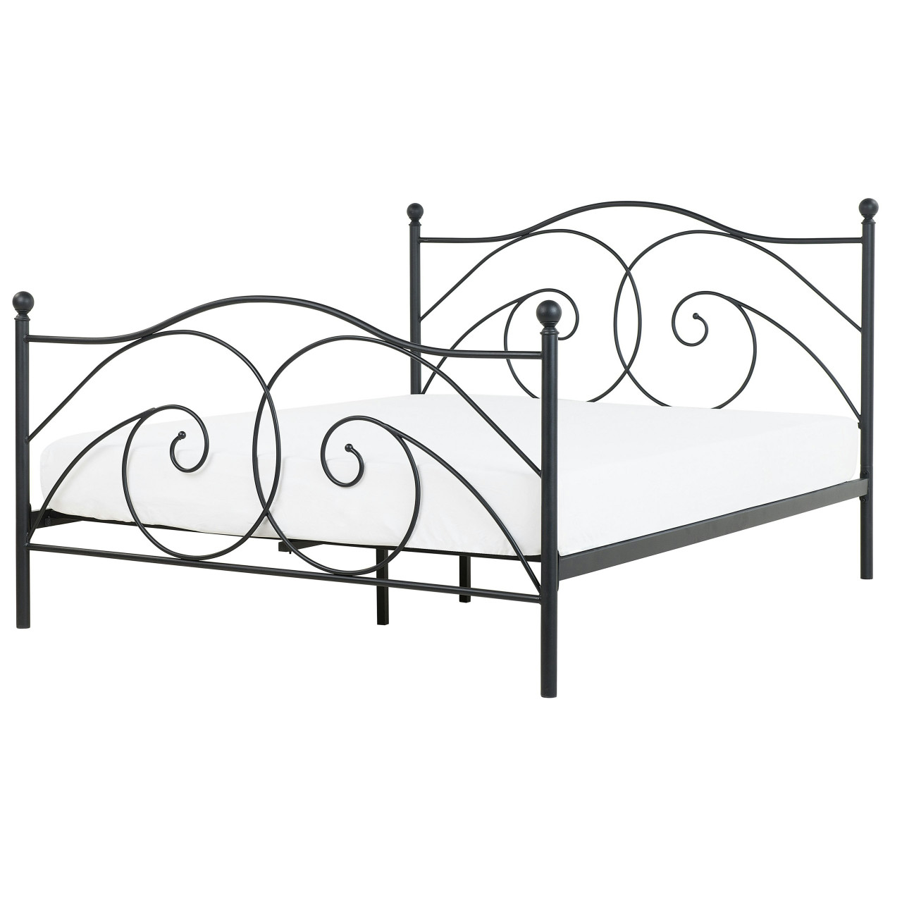 Cama doble Dinard en acero negro