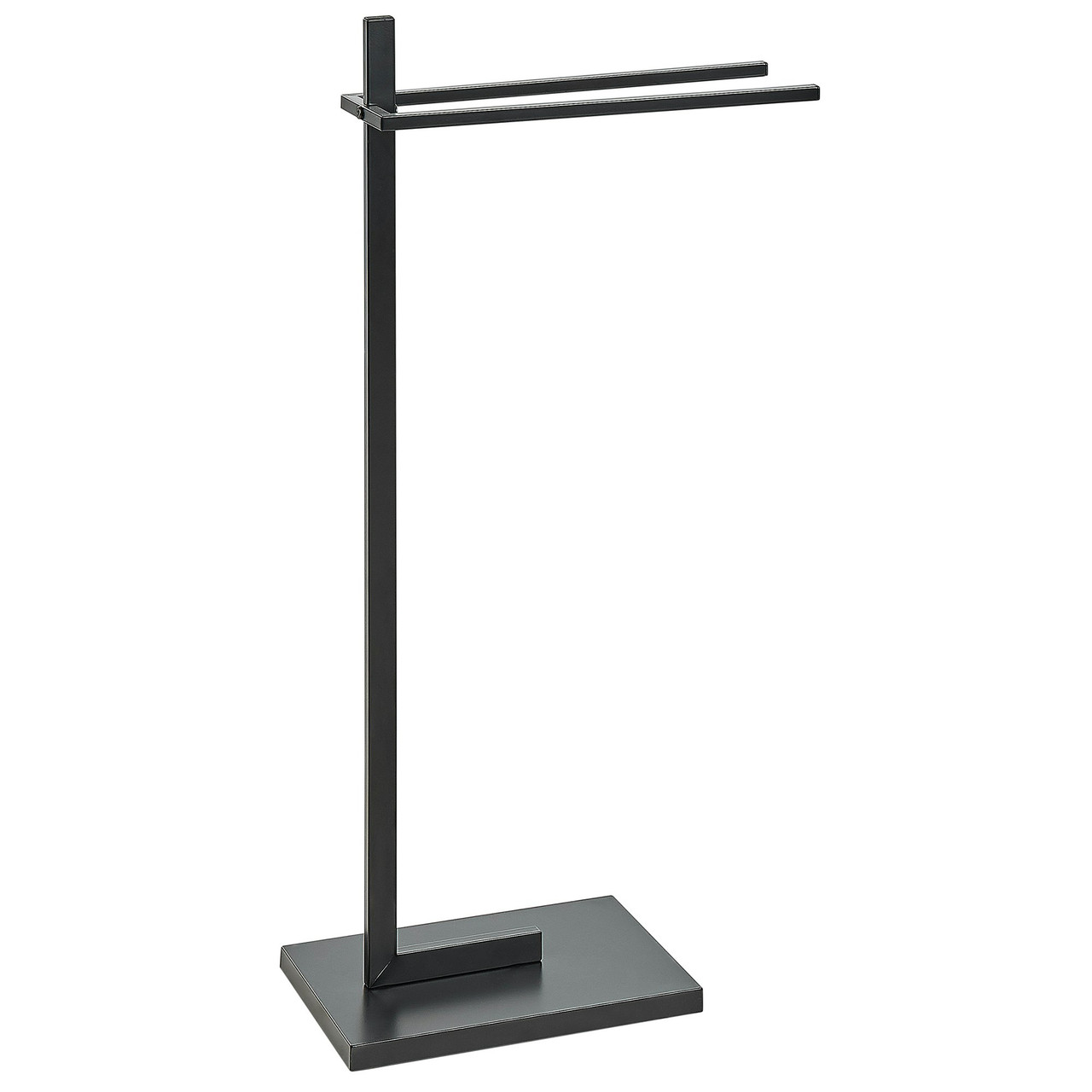 Soporte de toallas Selva acero negro mate