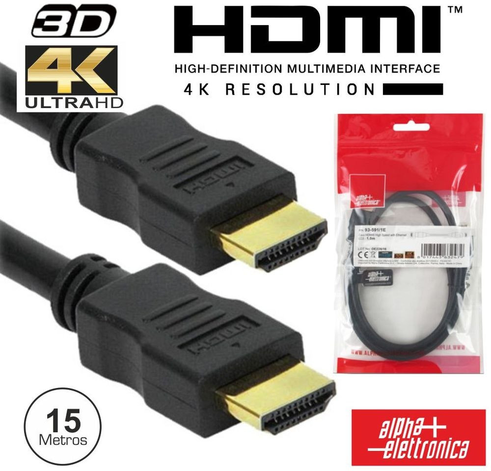 Cable HDMI 1.4 macho-macho 15 m