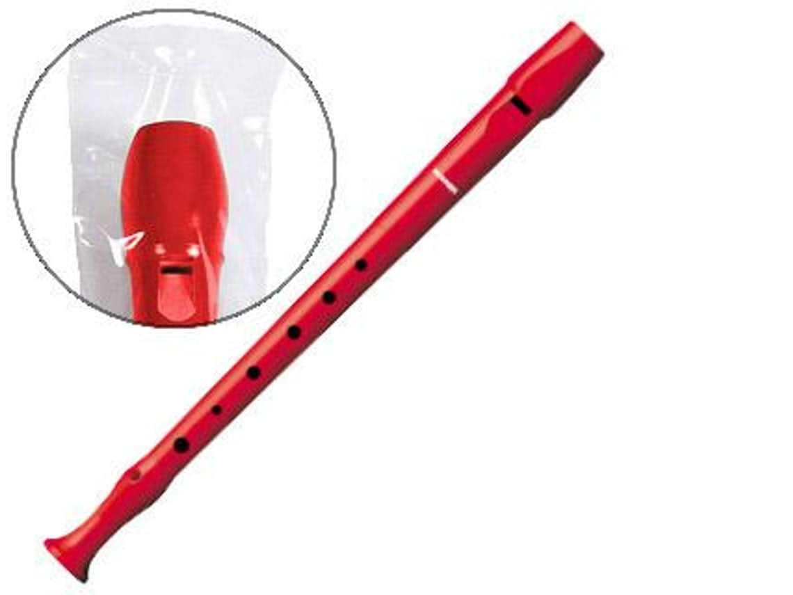 Flauta soprano HOHNER de plástico con funda y varilla de limpieza
