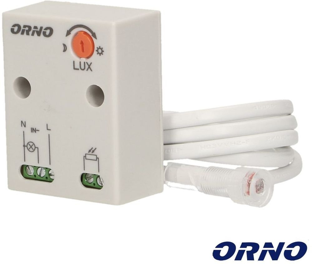 Sensor Crepuscular para Fitas Led ORNO Branco
