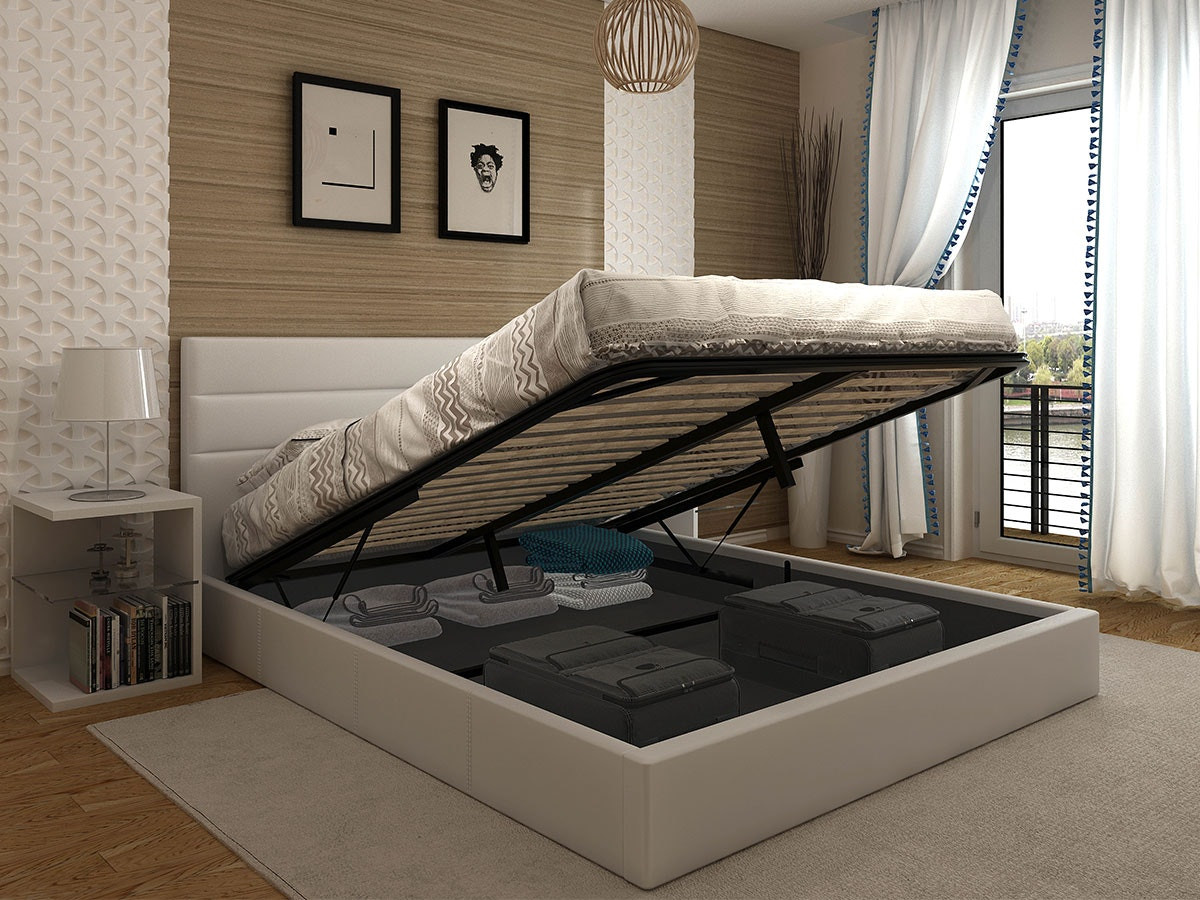 Cama doble Starlight con base elevable