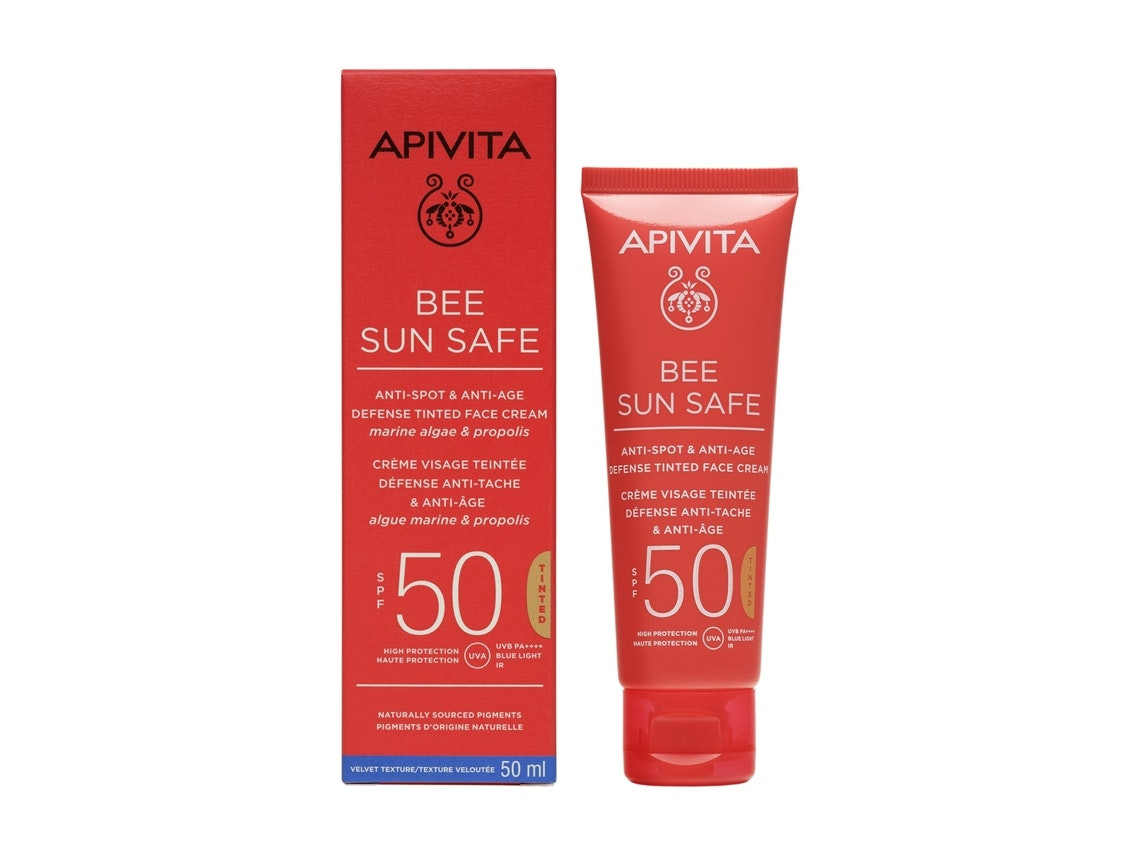 Tinted face cream SPF50 anti-age and anti-spot