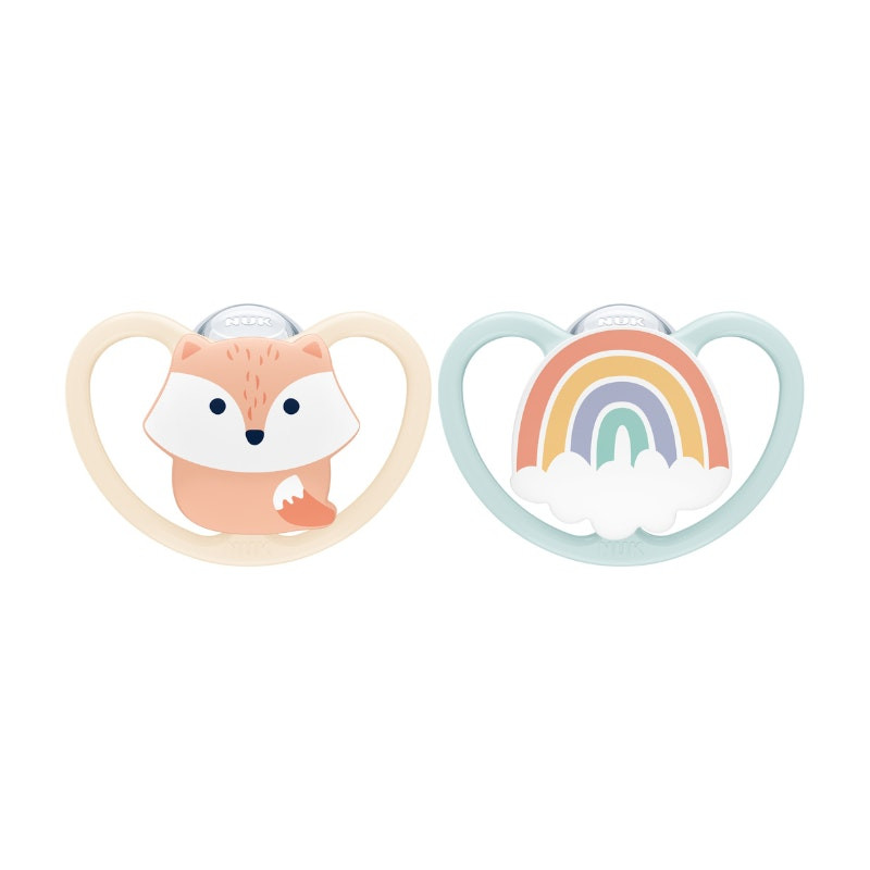 Nuk Space Chupetas Silicone 0-6M