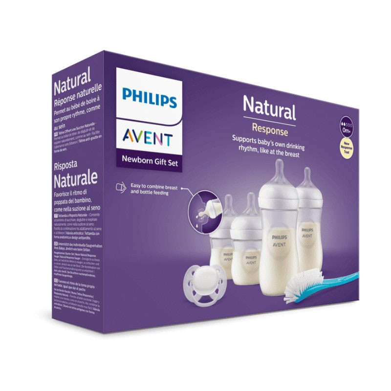Newborn Natural Response Set — Bottles, Pacifier, Brush