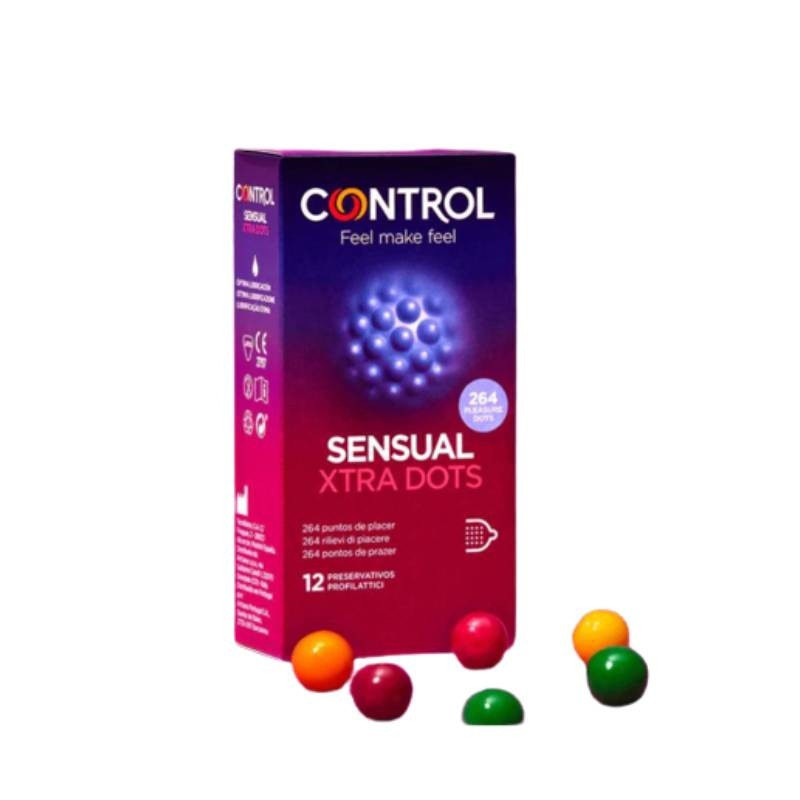 Preservativos Control Sensual Xtra Dots x12