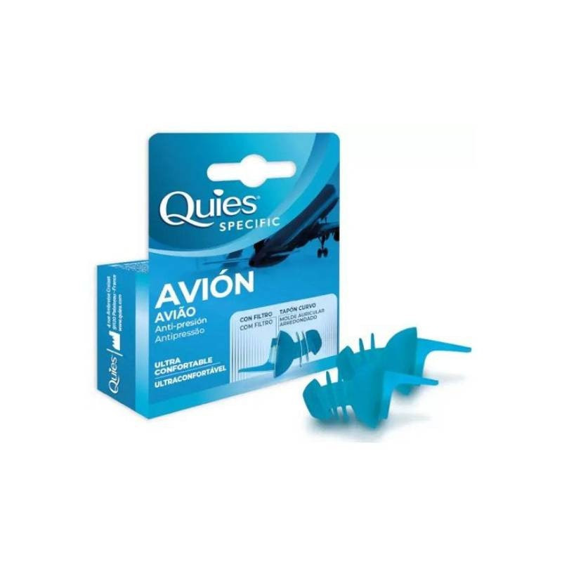 Tapones auriculares para avión pack de 2