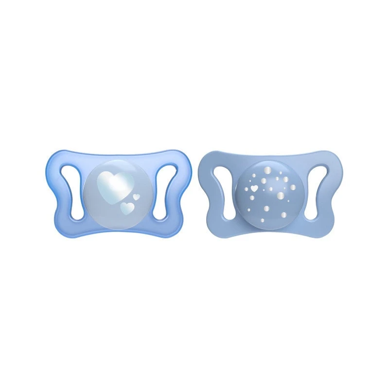 Physio Micro silicone pacifier Love/Dots 0-2M