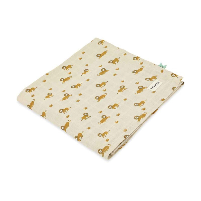 Muselina Lively Lion 100% algodón orgánico