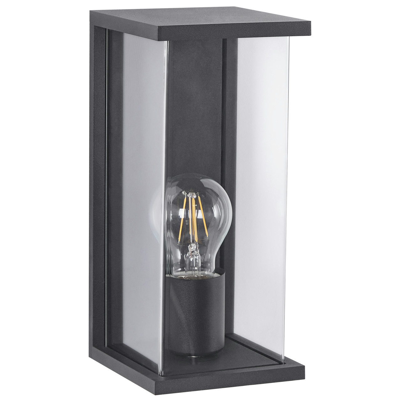 Lámpara de pared exterior Wakal aluminio negro