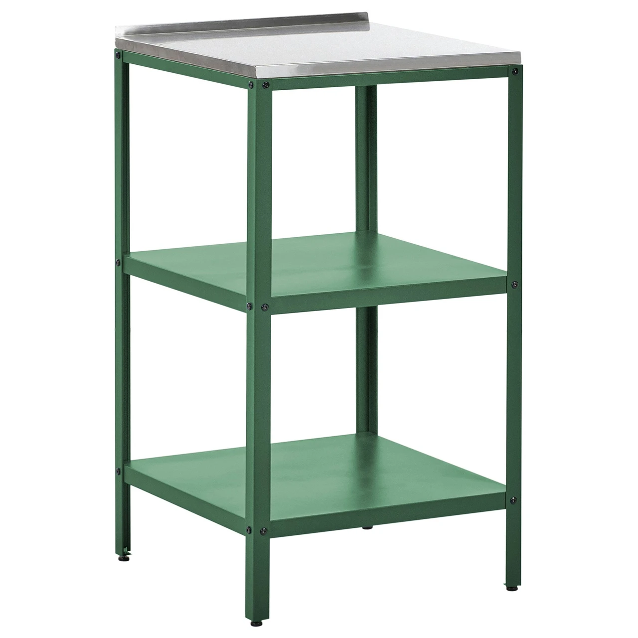 Vilama outdoor kitchen island steel green