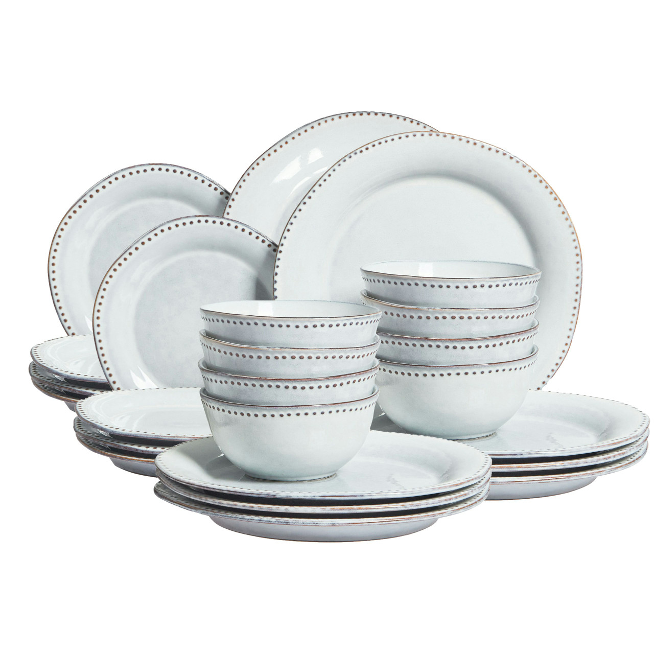 Chervil stoneware dinner set 24 pcs