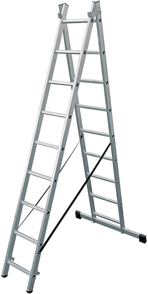 Transformable aluminium ladder 2x9 steps