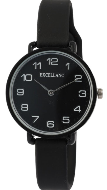 Reloj de mujer con correa de silicona y caja metálica