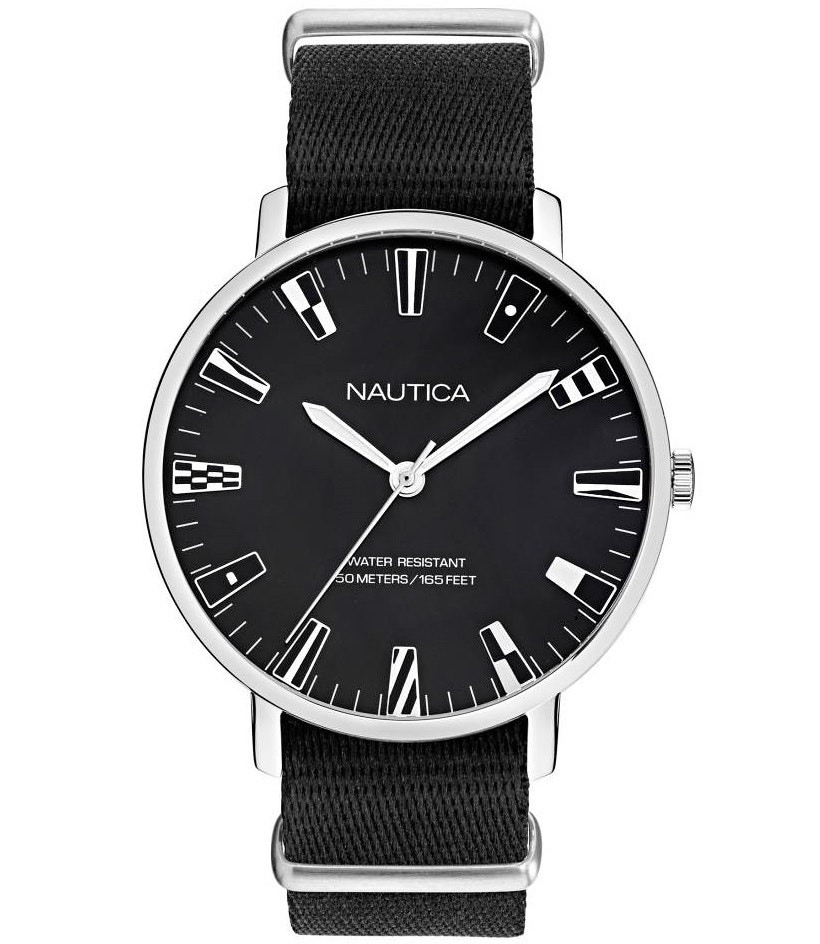 Reloj casual NAPCRF901 esfera y correa negras