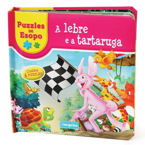 Puzzles de Esopo - La Liebre y la Tortuga (Portugués)