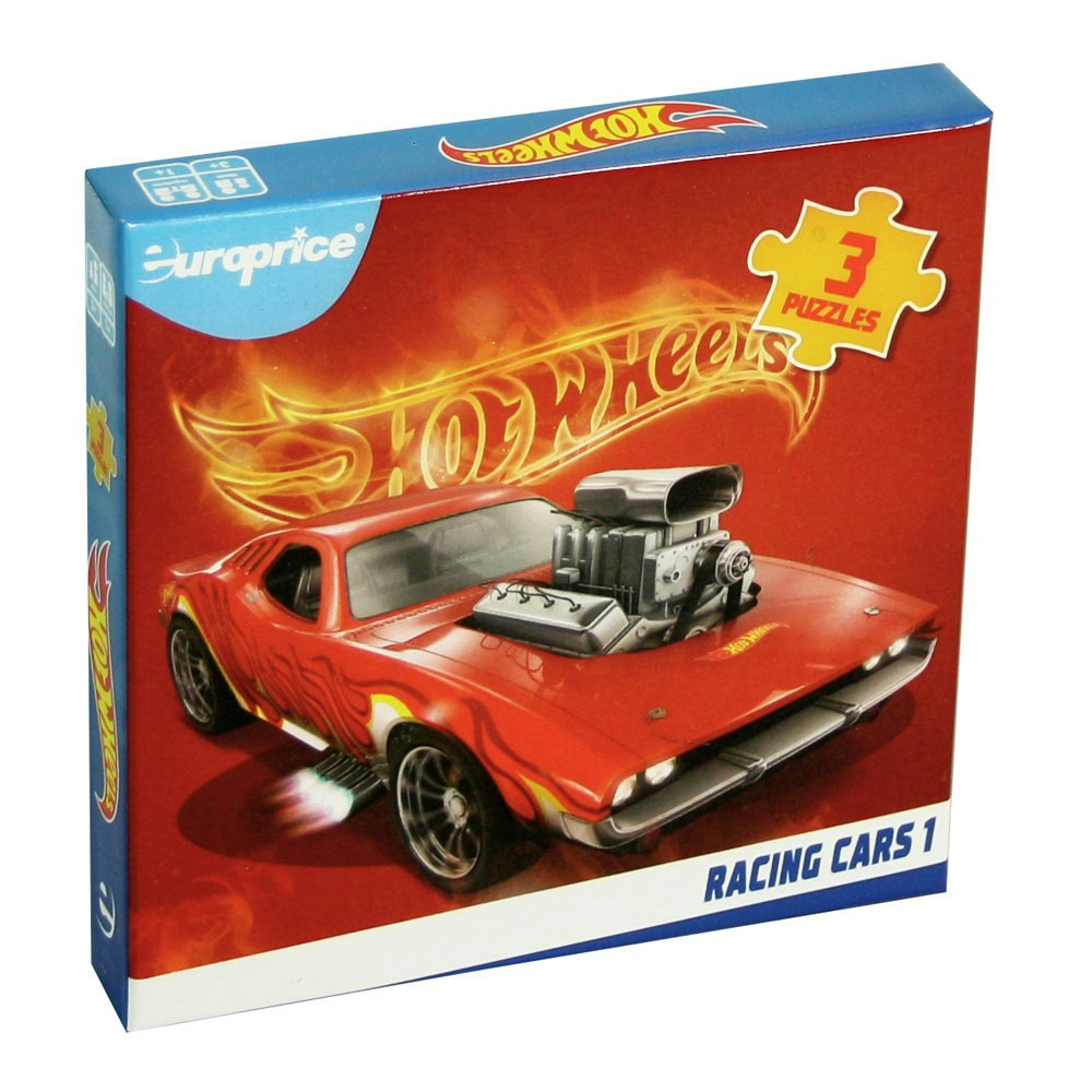 Puzzle Didáctico Hot Wheels — Coches de Carreras