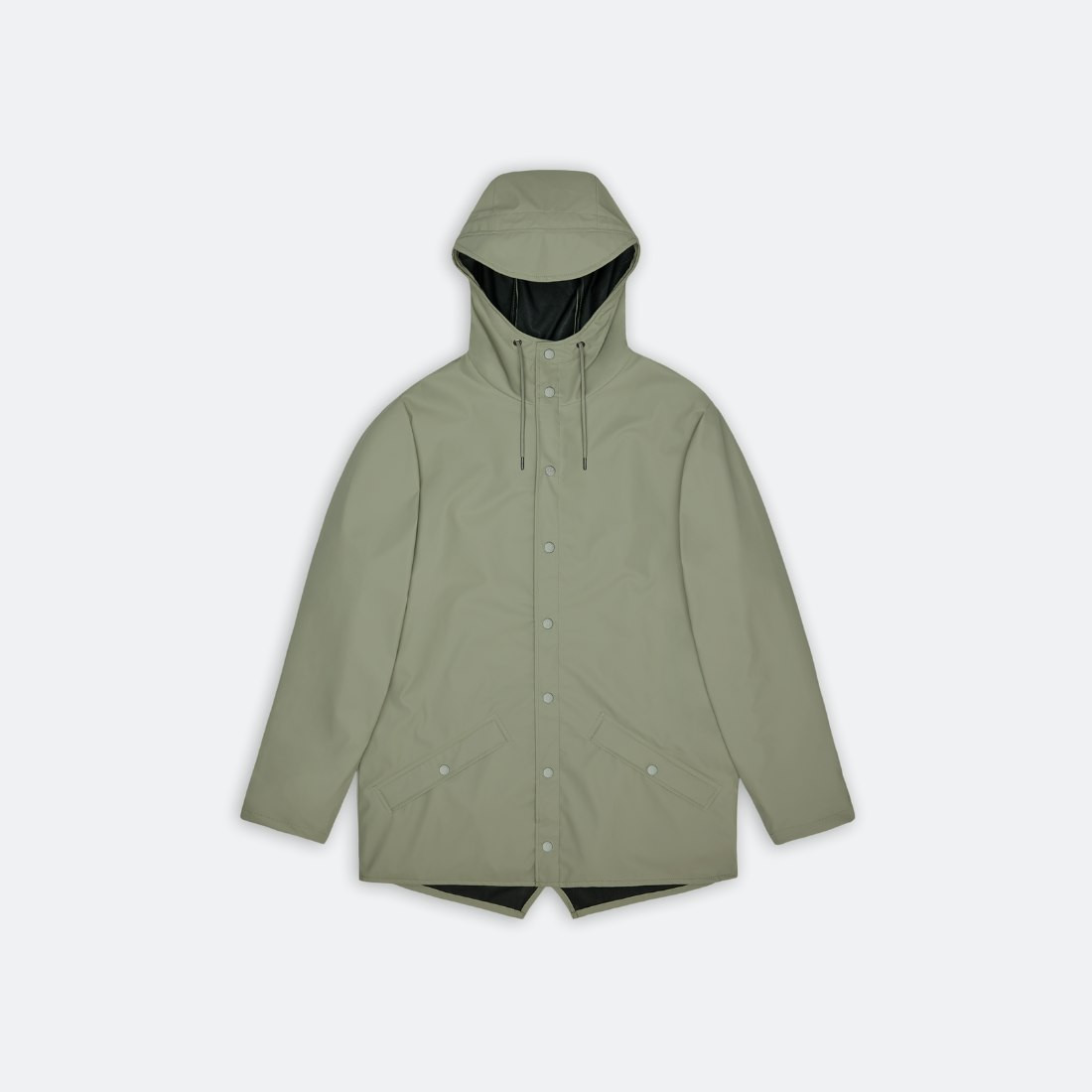 Waterproof trench coat in green