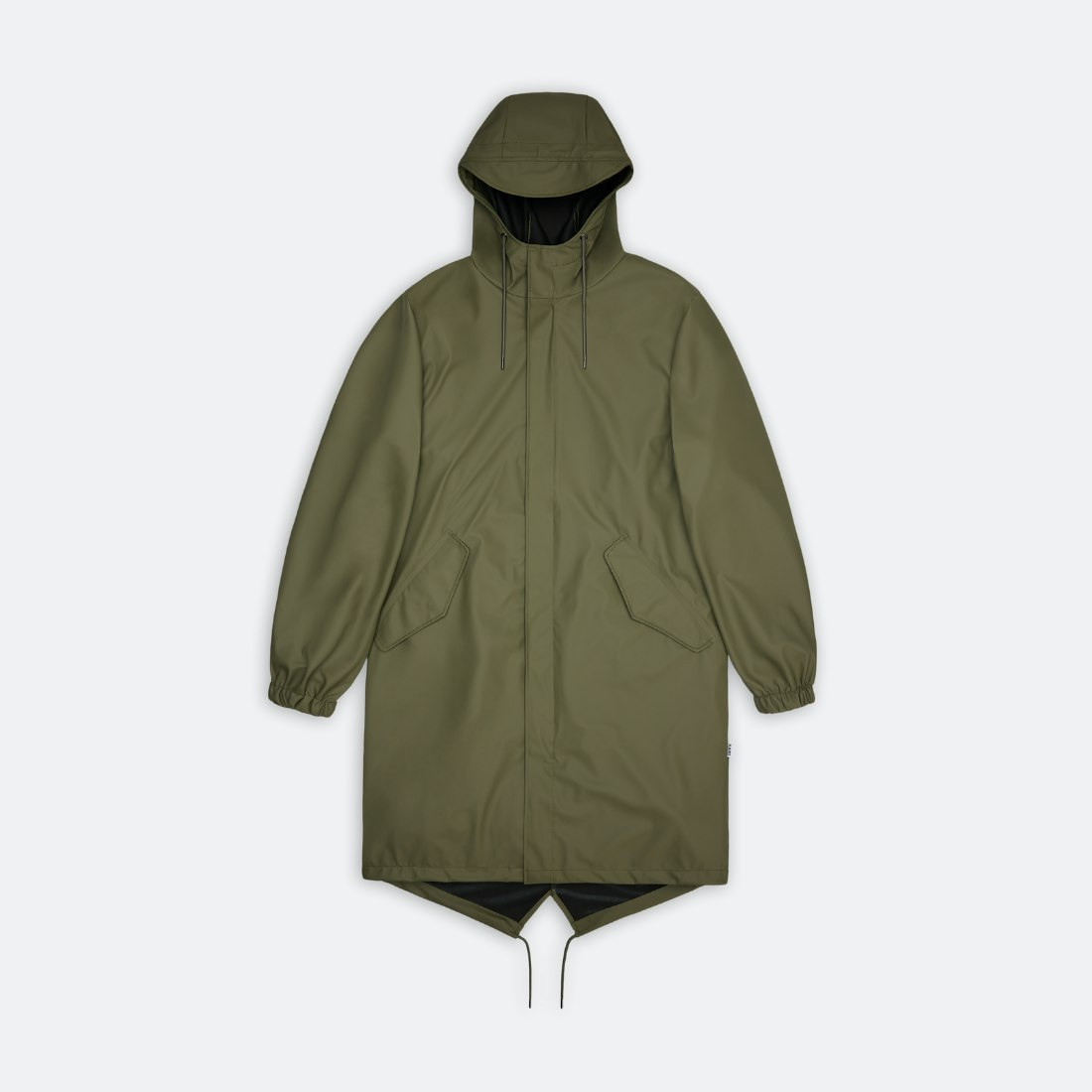Parka fishtail impermeable verde