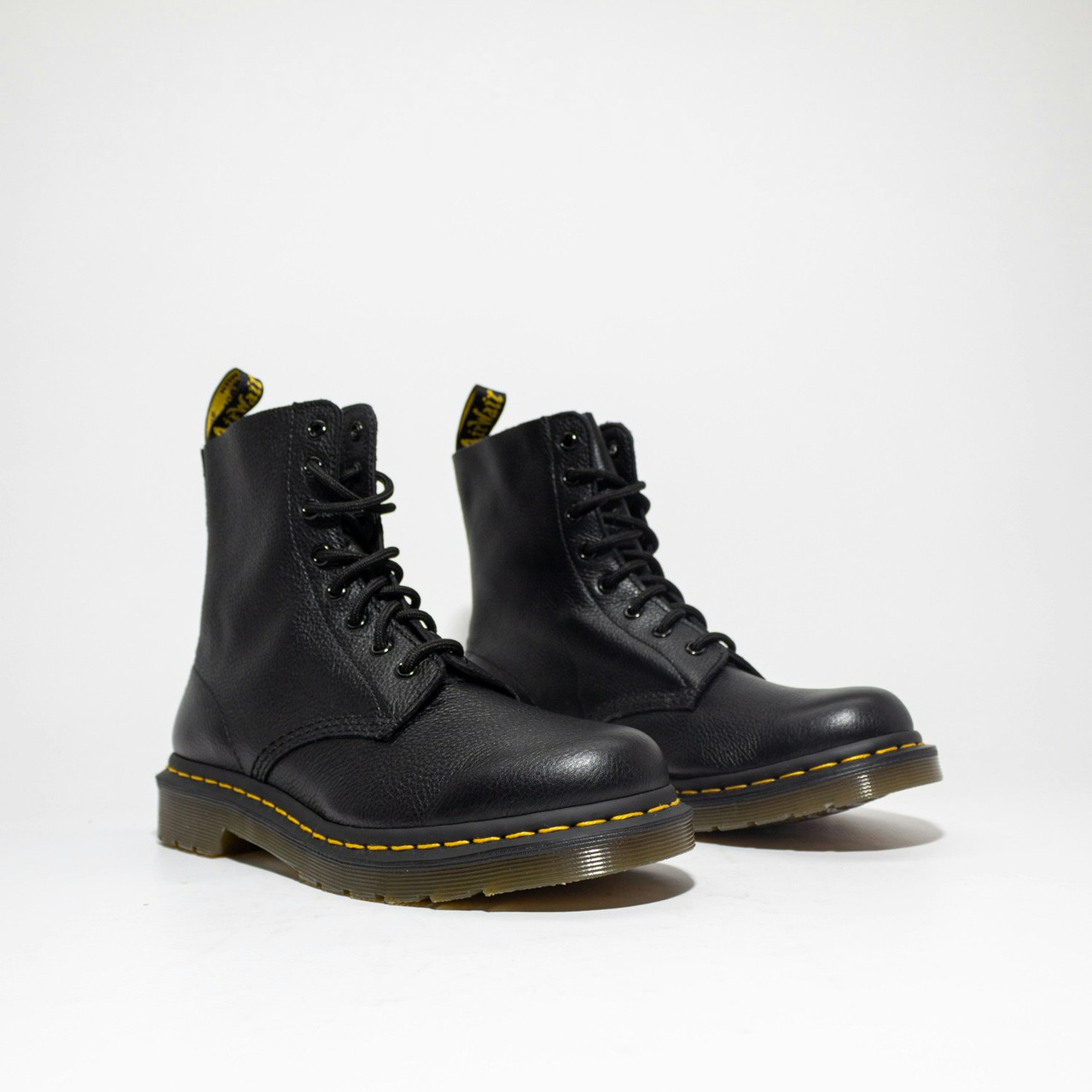 Bota Pascal 8-eye Virginia piel negra
