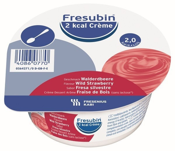 Fresubin 2Kcal Creme Morango Silv 4 X 125 G