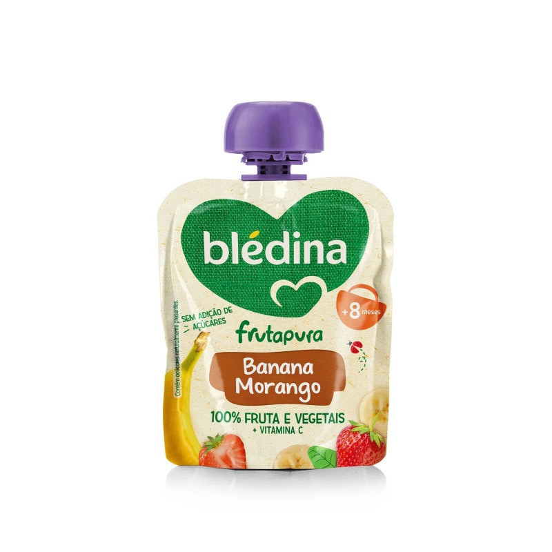 Frutapura Plátano y Fresa 85 g