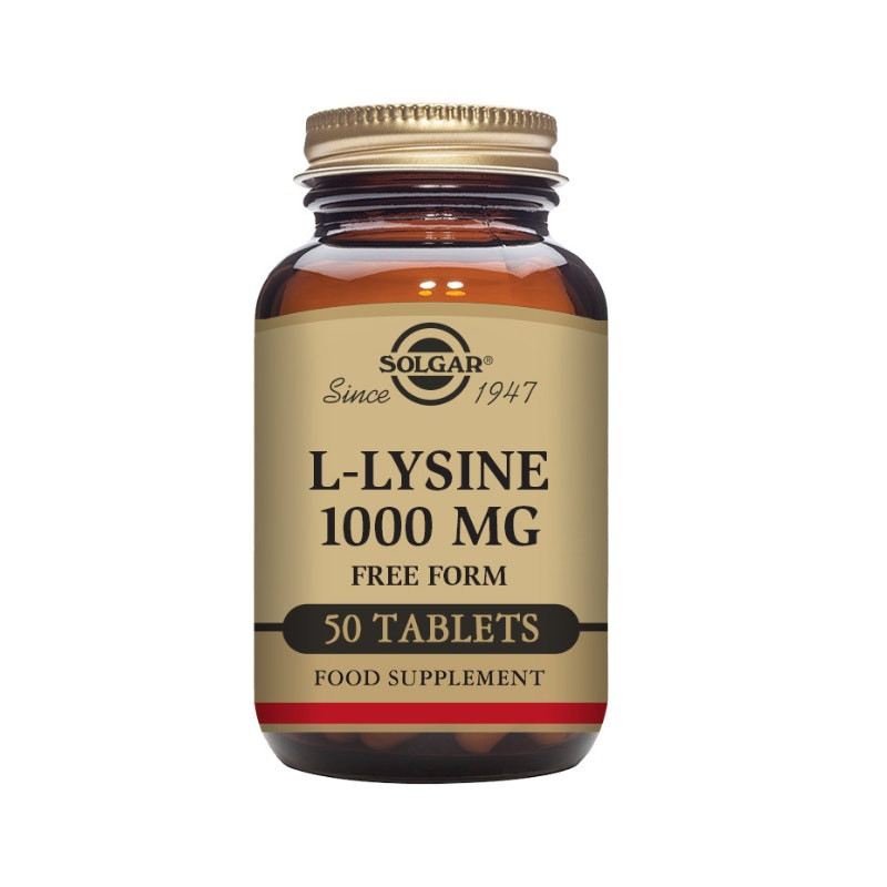 Solgar L-Lysine 1000mg 50 Tablets