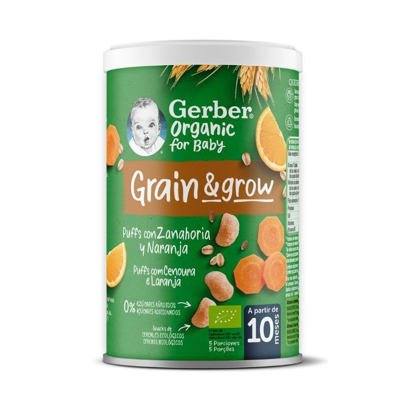 NutriPuffs Orgánicos Zanahoria y Naranja 35 g