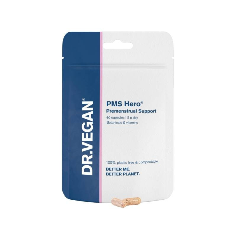Dr. Vegan PMS Hero Premenstrual Support 60 Cápsulas