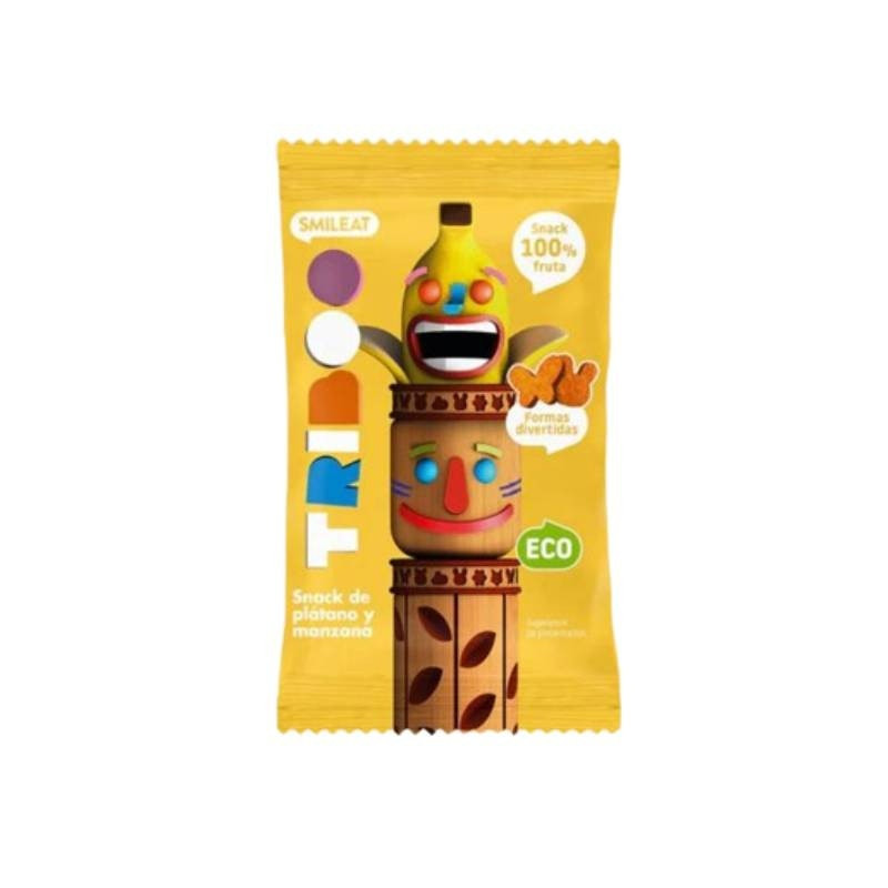Smileat Triboo Sminolas Maçã e Banana Biológico 25g