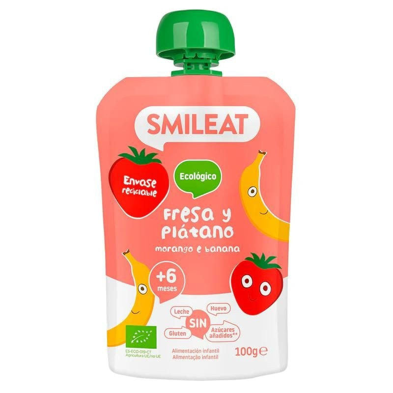Strawberry and Banana Fruit Puree Pouch 100 g