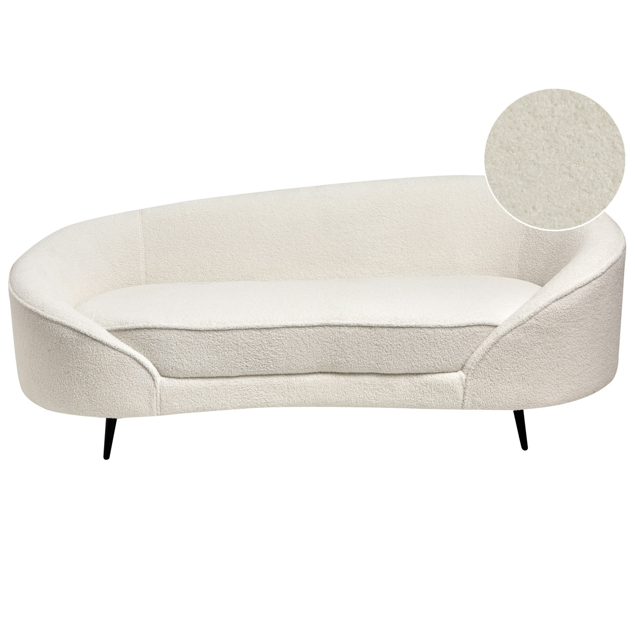 Sofá Savar 3 plazas bouclé blanco