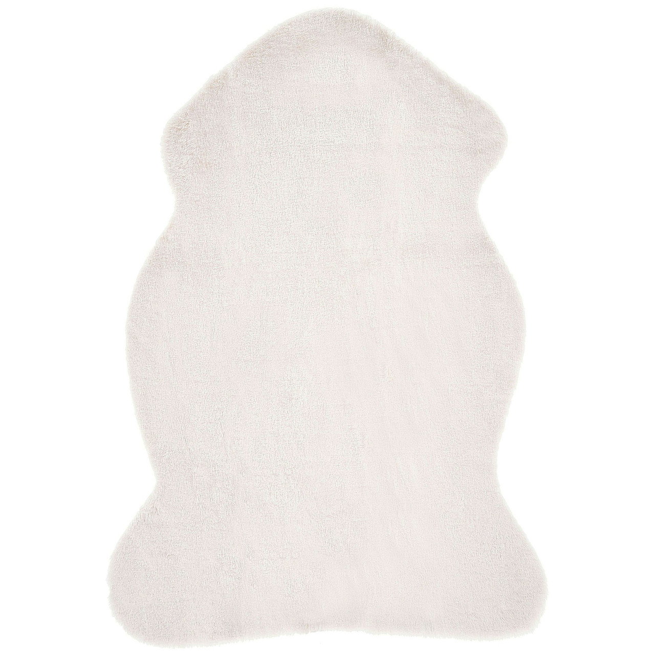 Alfombra De Diseño Moderno Beliani Undara De Acrílico Blanco 60x90