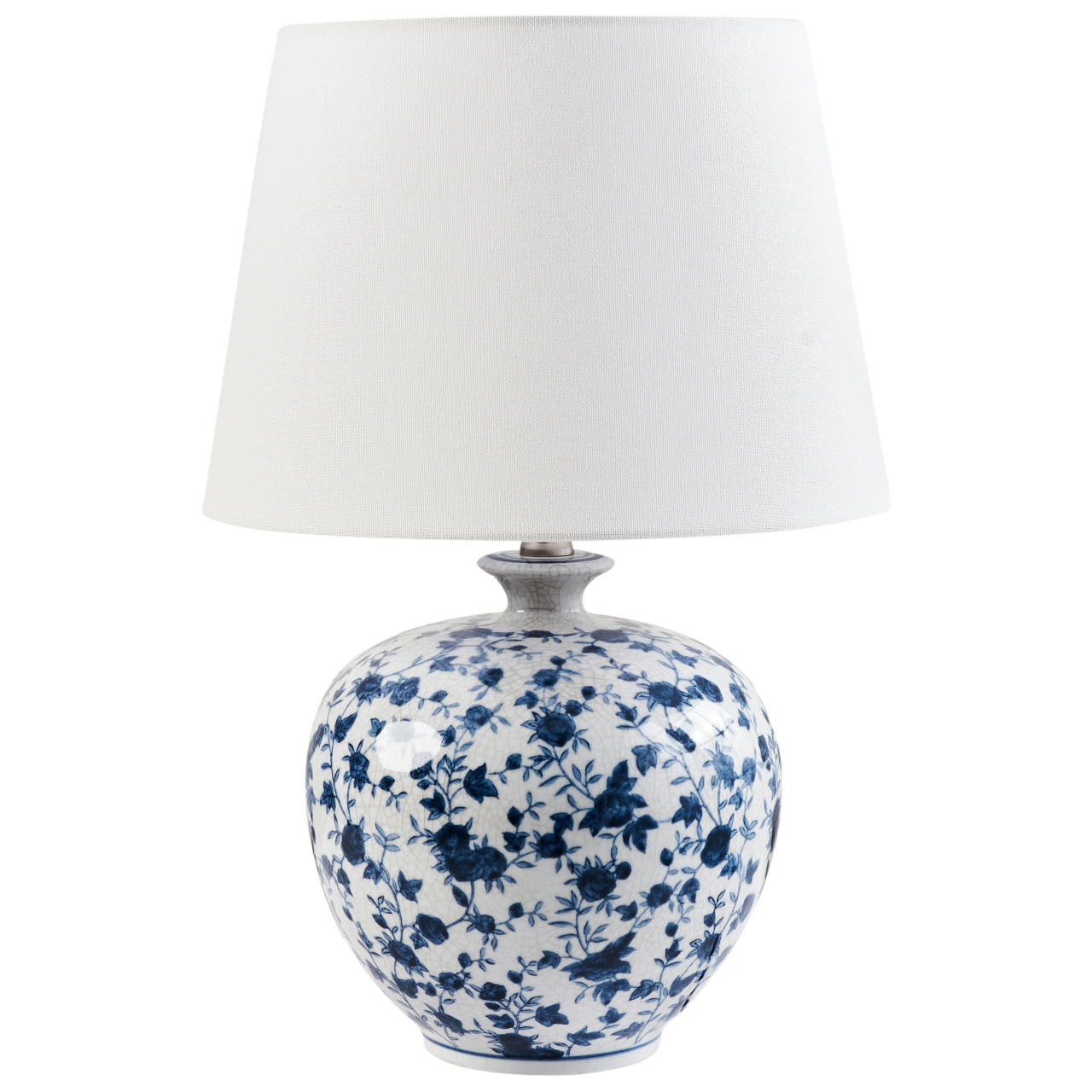 Lámpara de mesa Silves porcelana blanca
