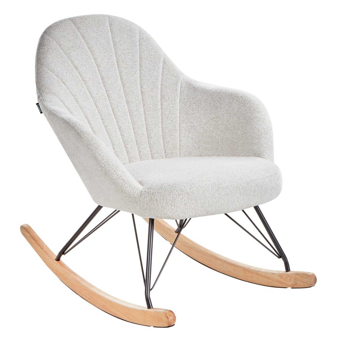Skale rocking chair fabric white