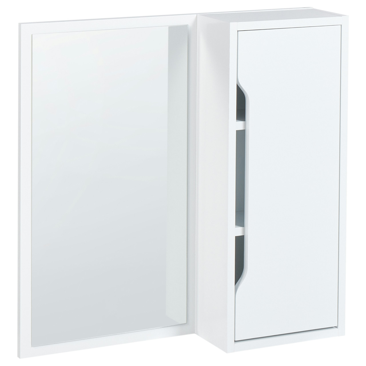 Mueble de pared con espejo Palmas blanco melamina