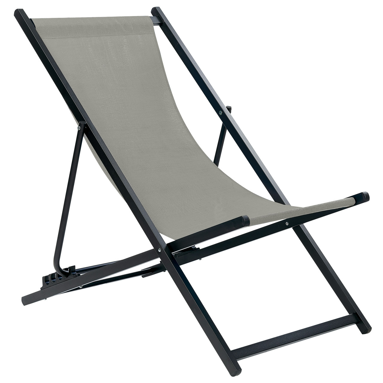 Tumbona reclinable Locri II aluminio gris