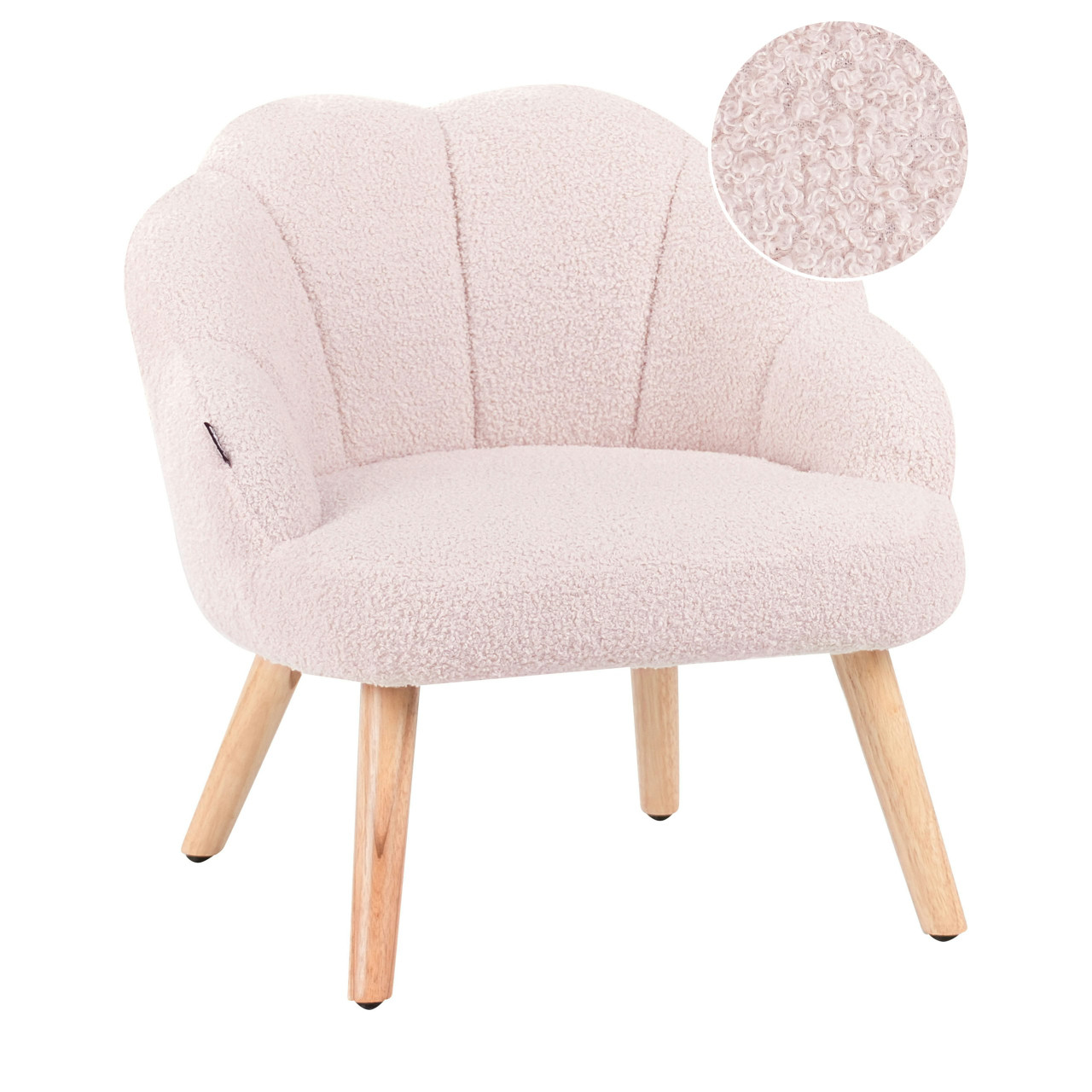 Sillón infantil Miland en bouclé