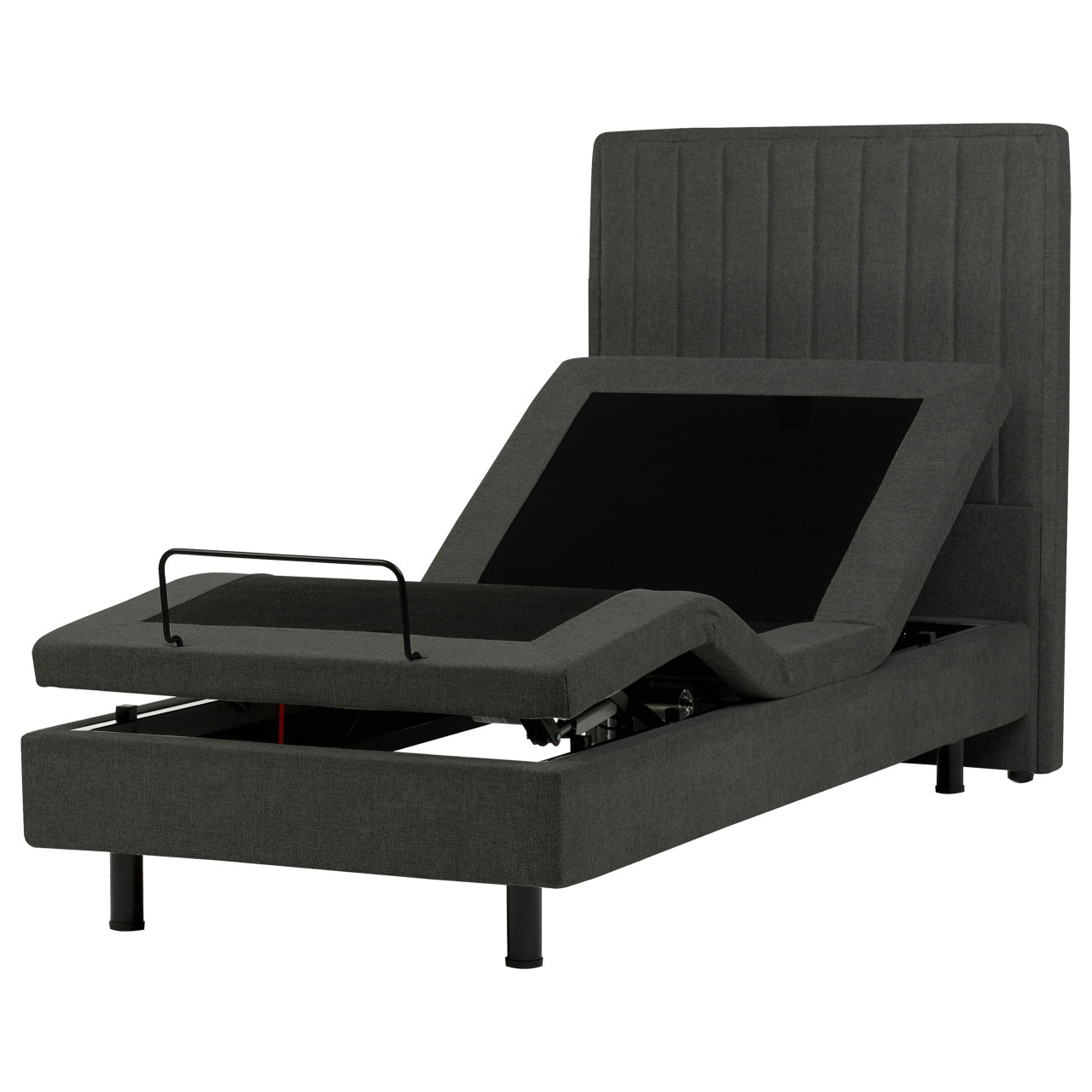 Cama eléctrica ajustable Duke II en tejido gris