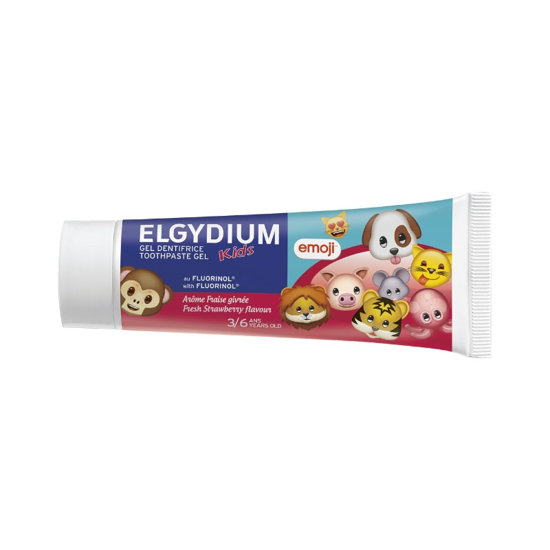 Elgydium Kids Emoji Morango Gel Dentífrico 3-6Anos 50ml