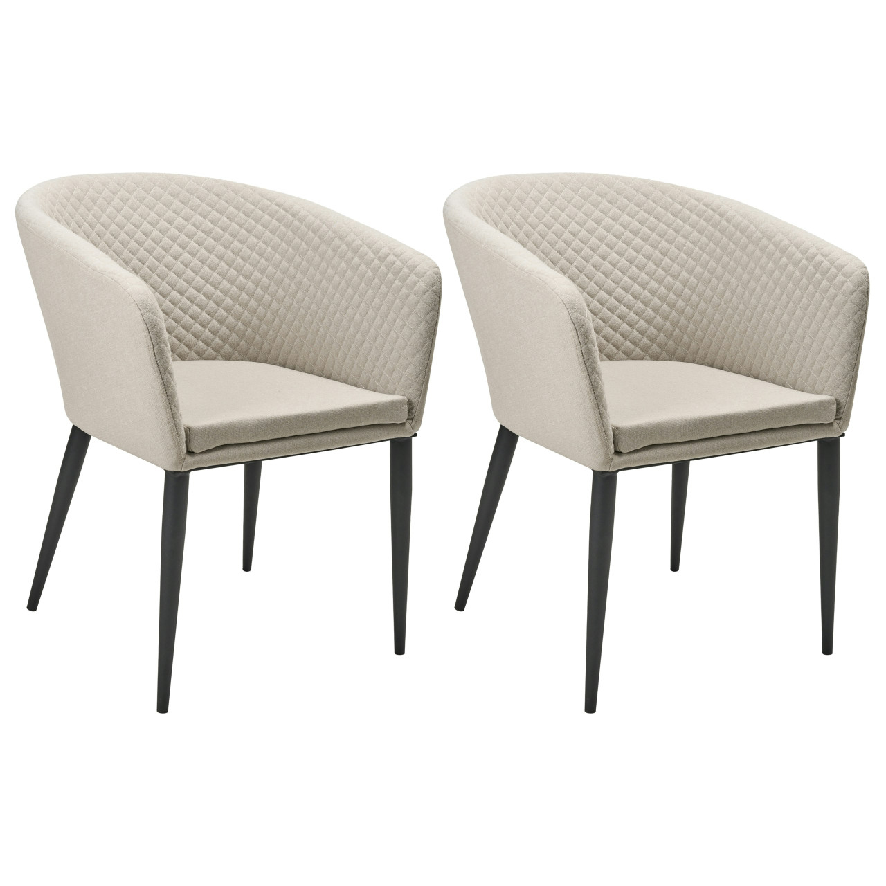 Conjunto de 2 sillas de jardín Curgos en olefina beige