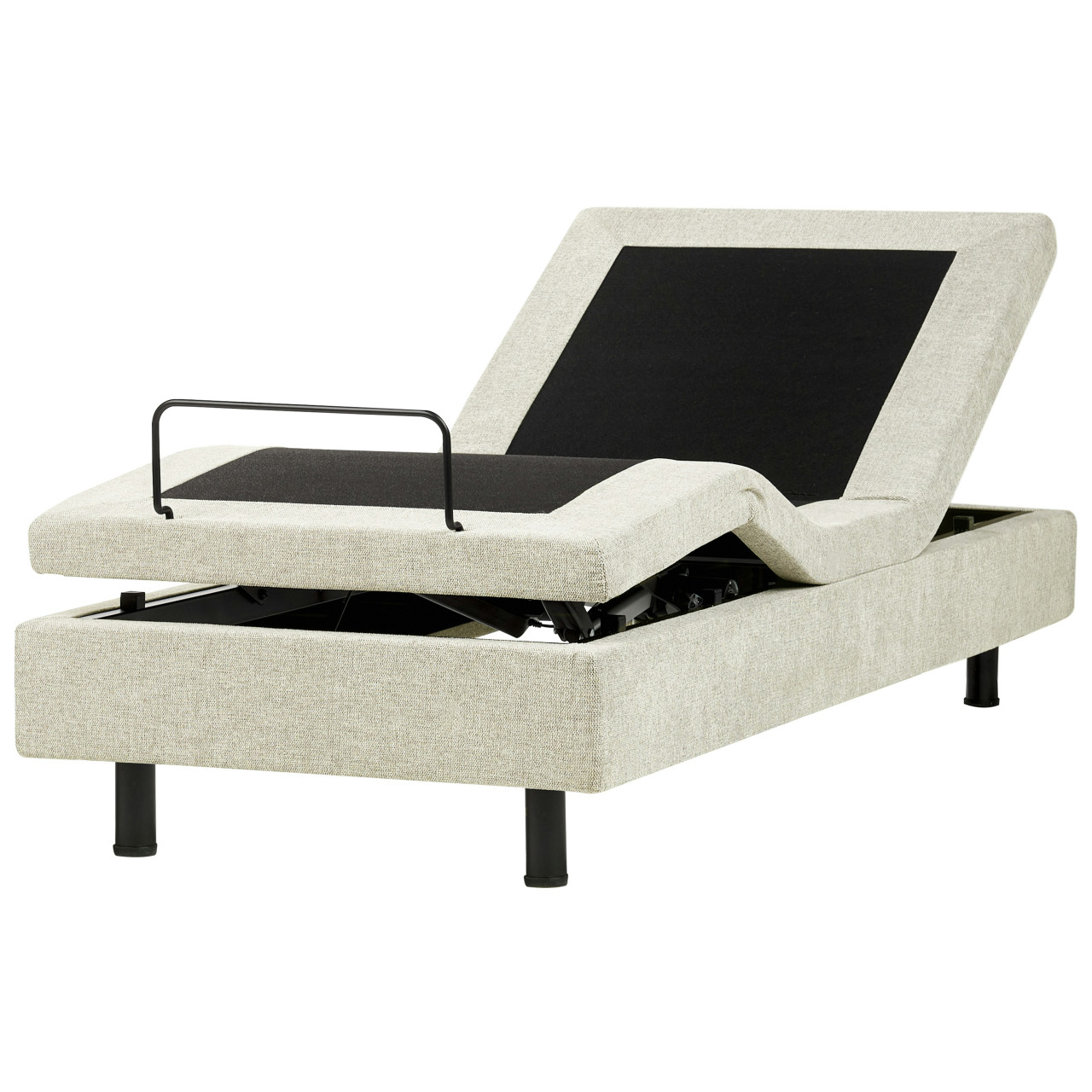 Cama ajustable Duke II tejido sin cabecero