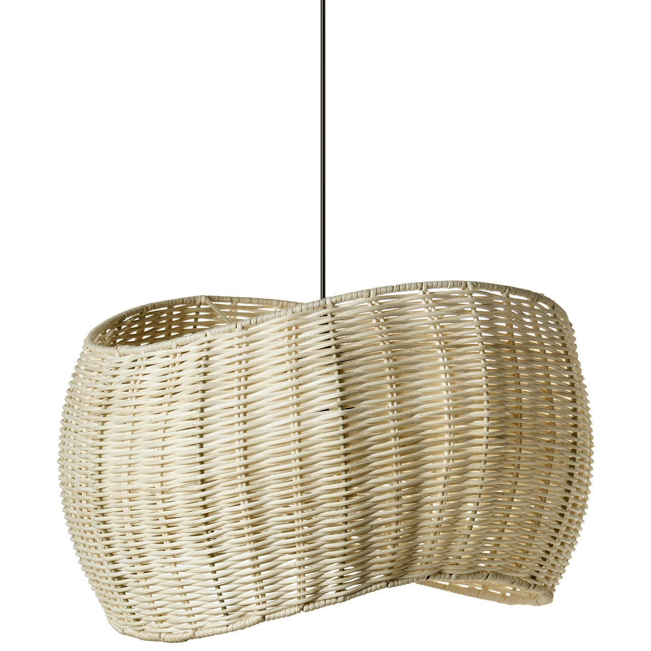 Lámpara colgante Coamo rattan natural
