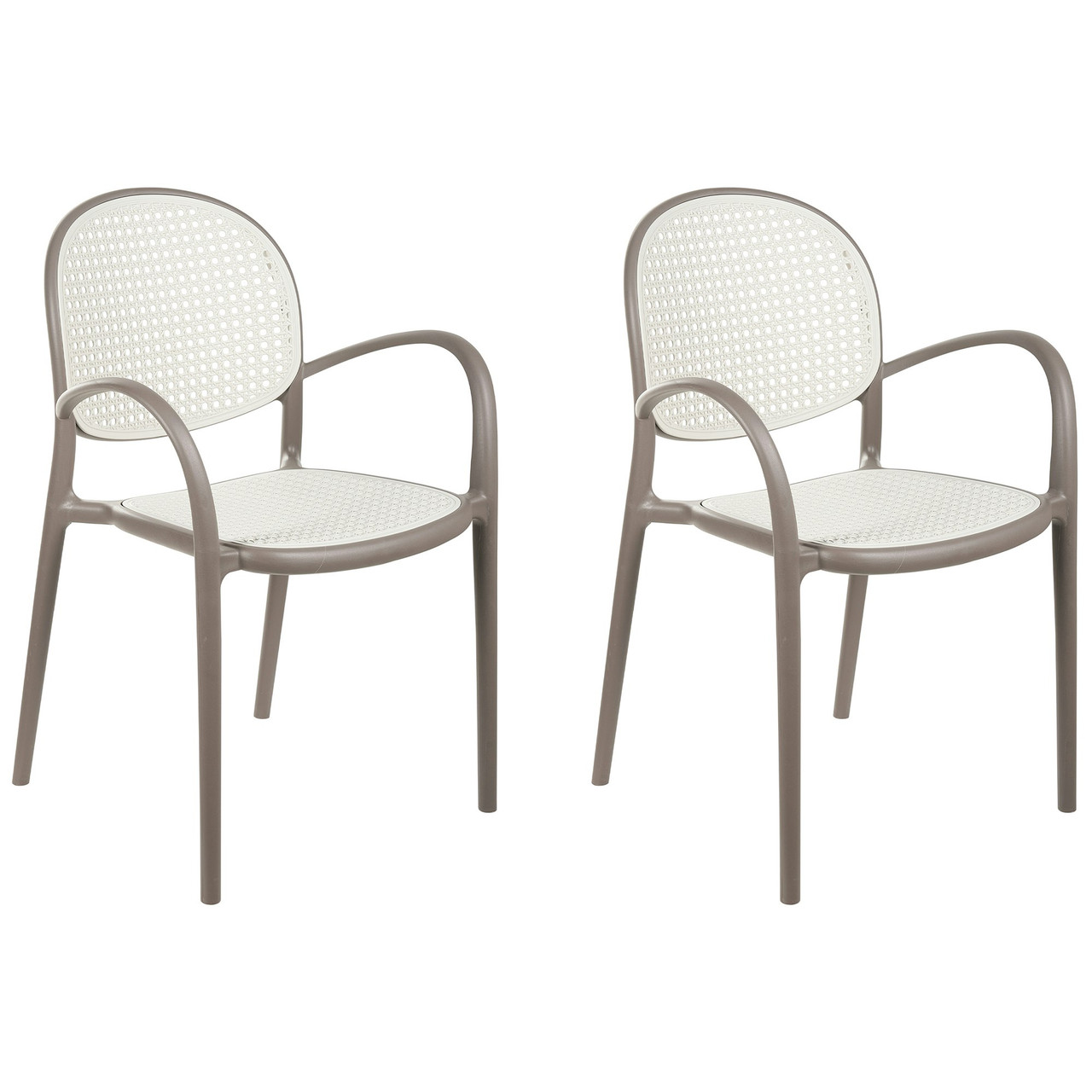 Silla retro de jardín Povoletto polipropileno trenzada