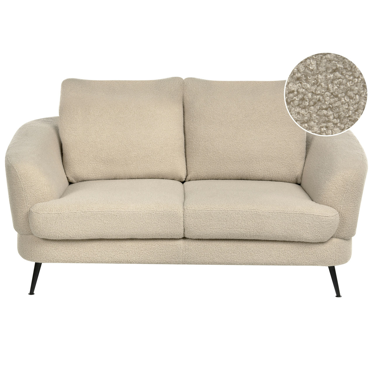 Sofá Kjaer 2 plazas bouclé beige